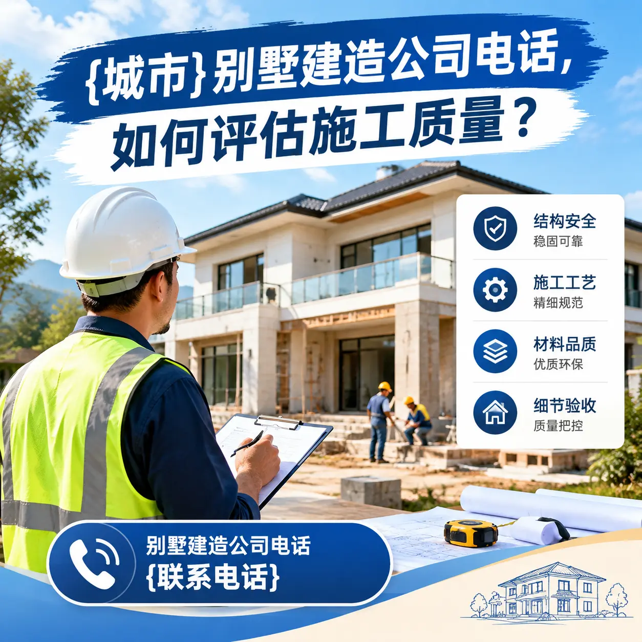 遵义别墅建造公司电话,如何评估施工质量?