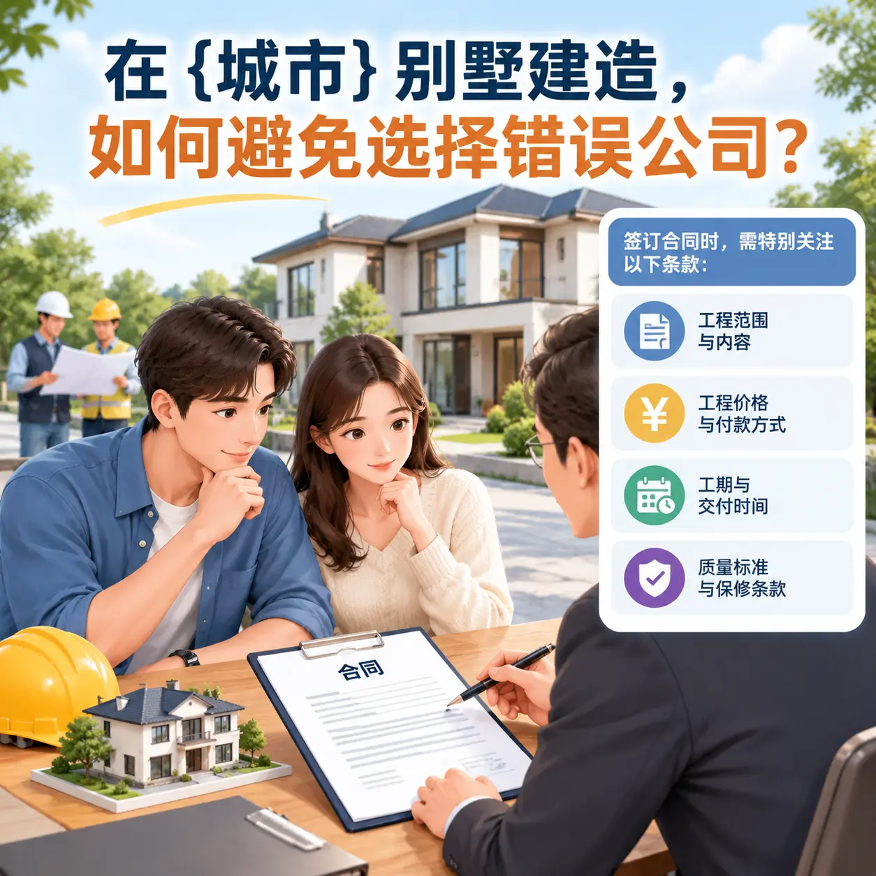 在 遵义 别墅建造，如何避免选择错误公司？
