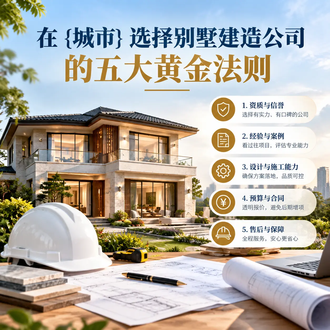 在 遵义 选择别墅建造公司的五大黄金法则
