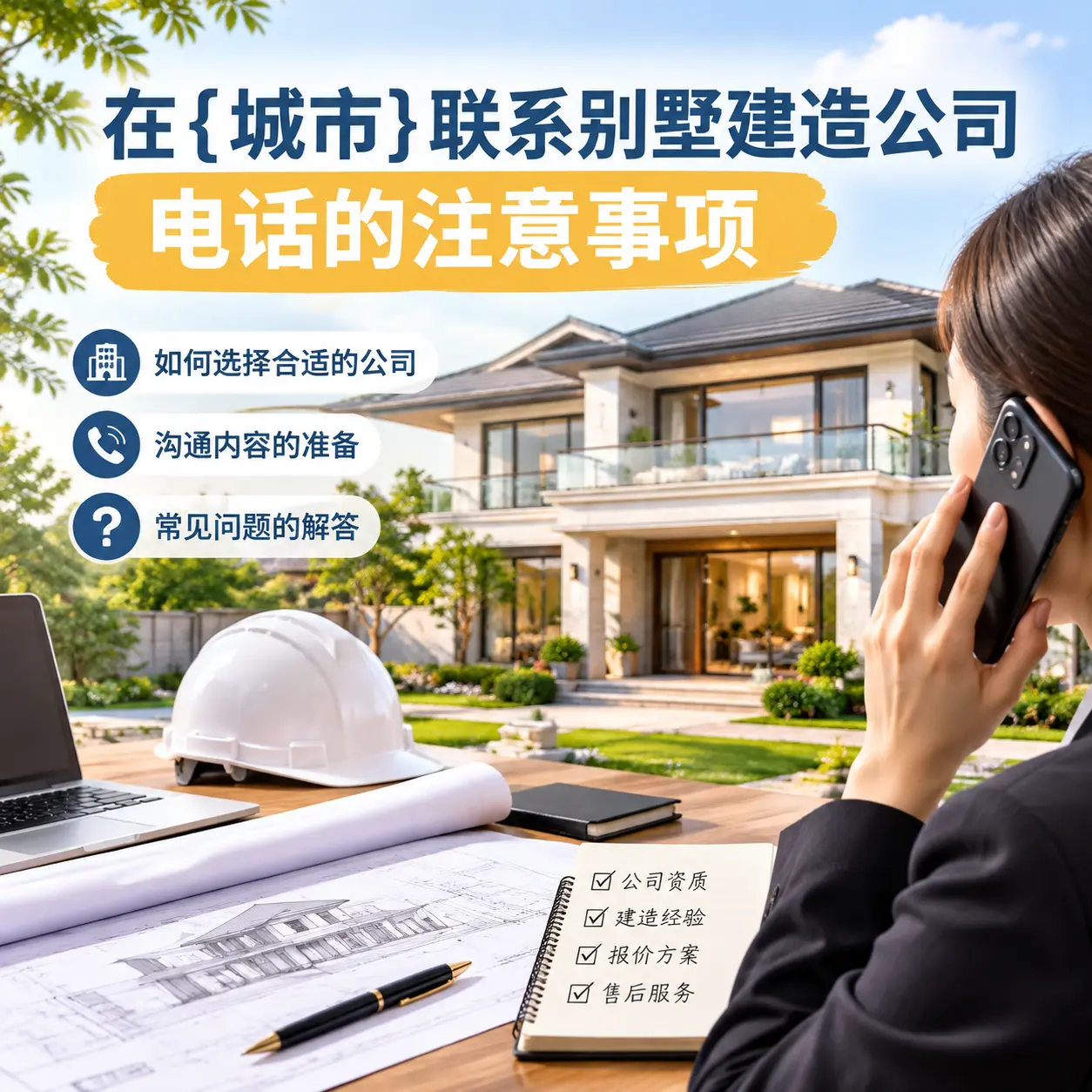 在遵义联系别墅建造公司电话的注意事项