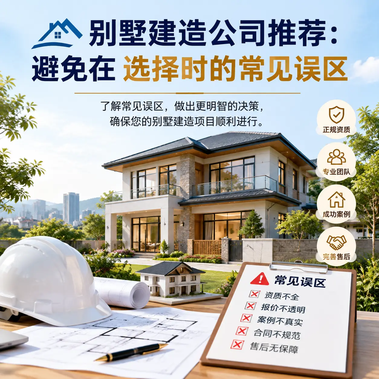 别墅建造公司推荐：避免在 遵义 选择时的常见误区