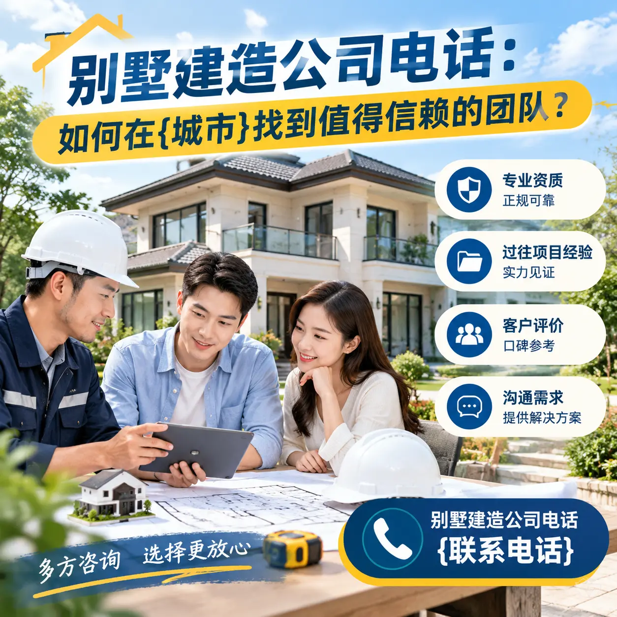 别墅建造公司电话:如何在遵义找到值得信赖的团队?