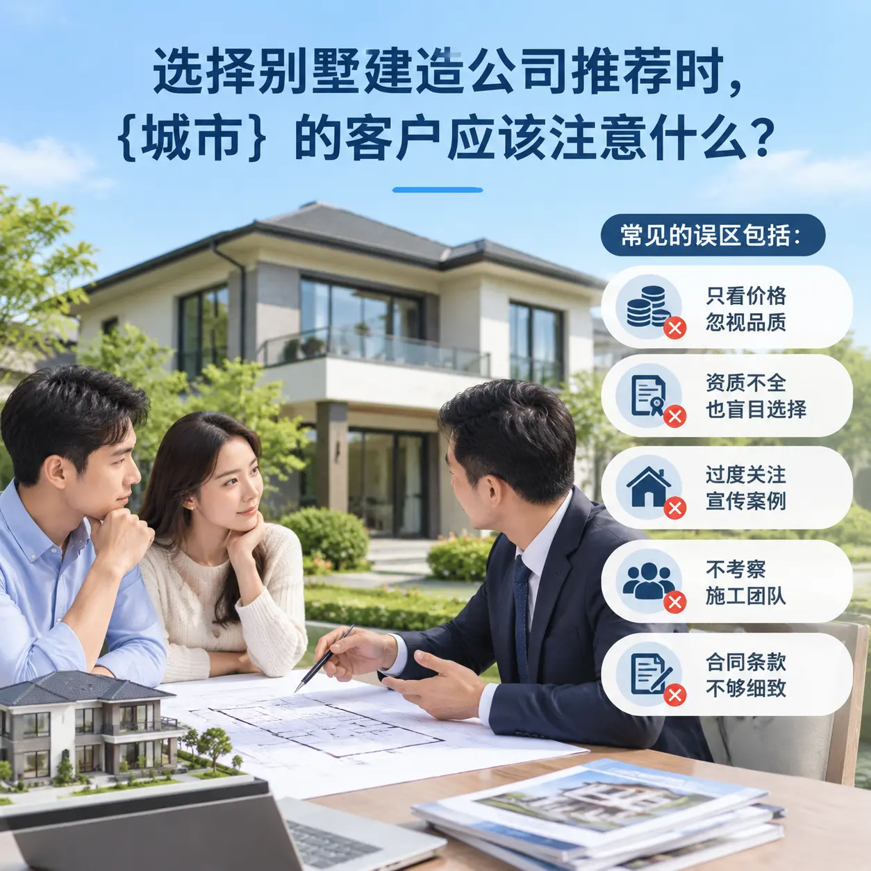 选择别墅建造公司推荐时,遵义 的客户应该注意什么?