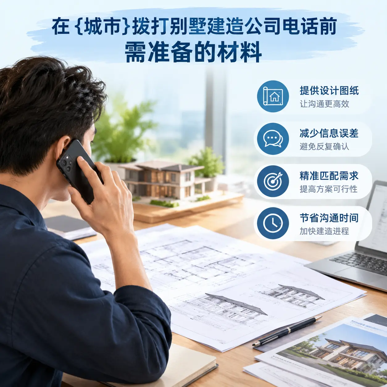 在遵义拨打别墅建造公司电话前需准备的材料